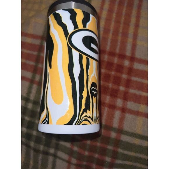 Green Bay Packers 12oz. Tie-Dye Slim Can Holder - Picture 4 of 5